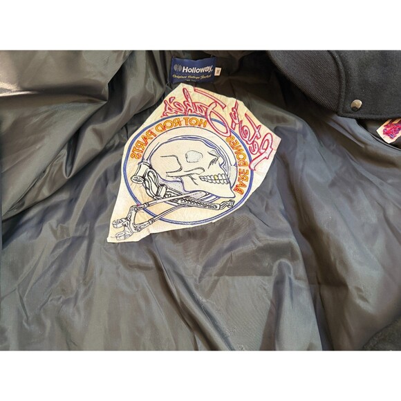 Pete & Jakes Bare Bones Hot Rod Parts Men's Jacket Leather Sleeves XXL Hollaway - Picture 6 of 7